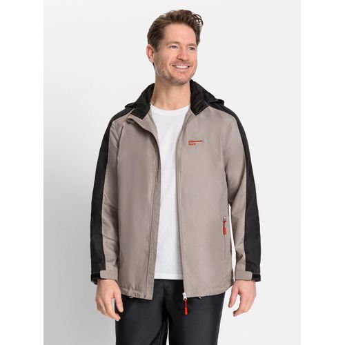 Funktionsjacke CATAMARAN, Herren, Gr. 62, schwarz (taupe, schwarz), 100% Polyester, unifarben, Jacken