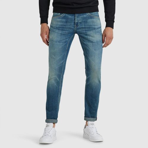 Slim-fit-Jeans PME LEGEND "Legend XV Denim" Gr. 33, Länge 34, blau (dirty wash) Herren Jeans