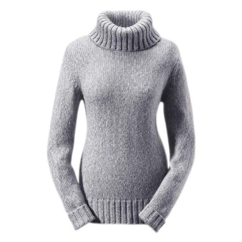 Rollkragenpullover ANISTON CASUAL Gr. 34, grau (grau, meliert) Damen Pullover Bestseller