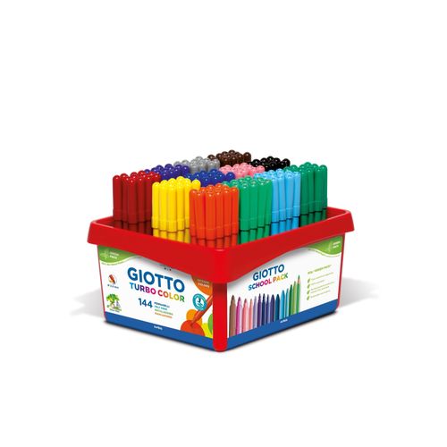 GIOTTO Faserstift »Turbo Color Schulset 144 Stück«, (144 tlg.)