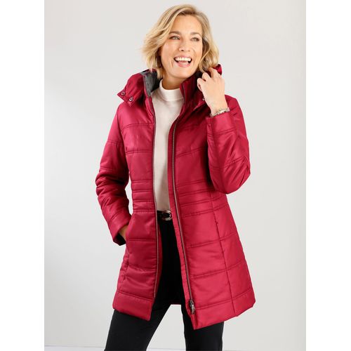 Langjacke CLASSIC BASICS, Damen, Gr. 40, rot (kirsche), 100% Polyester, unifarben, Langarm, Jacken