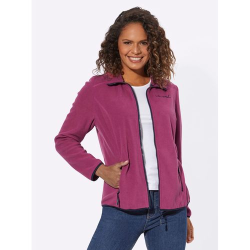 Fleecejacke CASUAL LOOKS Gr. 46, lila (erika) Damen Jacken