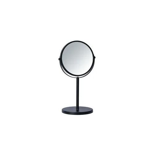 Kosmetik-Standspiegel Assisi Ø 17 cm Schwarz, mit 3-fach Vergrößerung