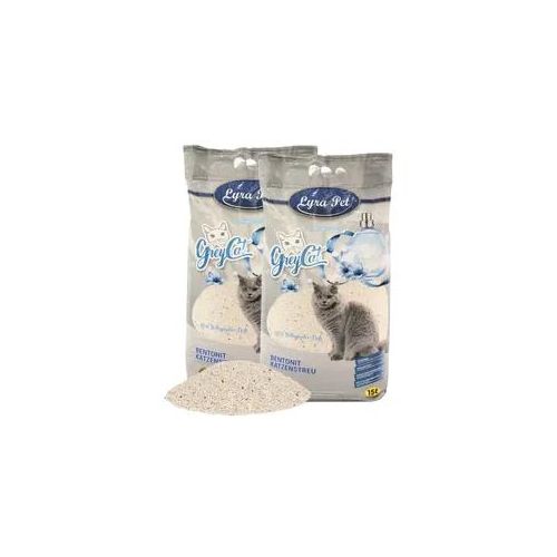 2 x 15 Liter Lyra Pet® GreyCat® Katzenstreu