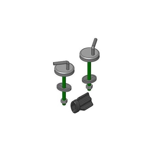 Haro Exzenterscharnier 409592 E2502Y, Edelstahl, Drehpunkthöhe 24mm, FastFixmutter