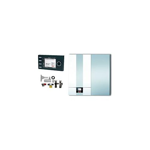 Wolf CGW-2-24/140 24kW Gasbrennwert-Zentrale Paket mit Schichtenspeicher, Bedienmodul BM2, Anschlusszubehör Aufputz