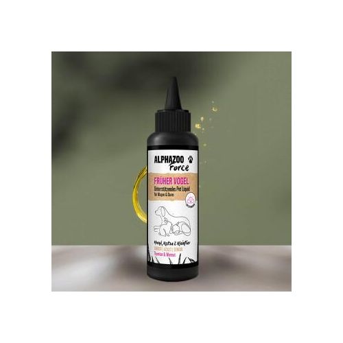 ALPHAZOO Früher Vogel Magen & Darm Pet Liquid für Hunde, Katzen und Nagetiere