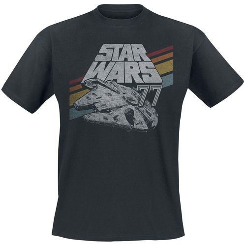 Star Wars Millenium Falcon T-Shirt schwarz in S
