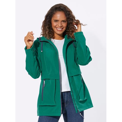 Softshelljacke CASUAL LOOKS, Damen, Gr. 23, grün, 94% Polyester, 6% Elasthan, unifarben, Langarm, Jacken