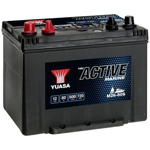 Yuasa Marine M26-80S Bootsbatterie 12 V 80 Ah