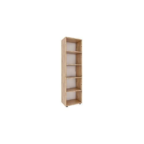 Aktenregal Ulas, 5 Ordnerhöhen, 4 Fachböden, für ca. 30 Ordner, B 490 x T 320 x H 1780 mm, Holz, Honig-Eiche