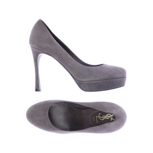 Yves Saint Laurent Damen Pumps, grau, Gr. 36.5