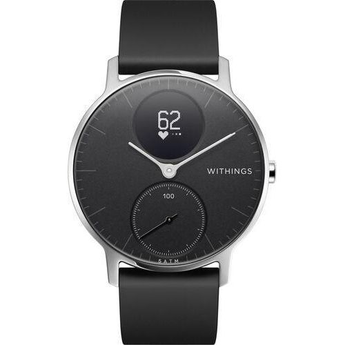 Withings Steel HR 36 mm | silber | schwarz | schwarz