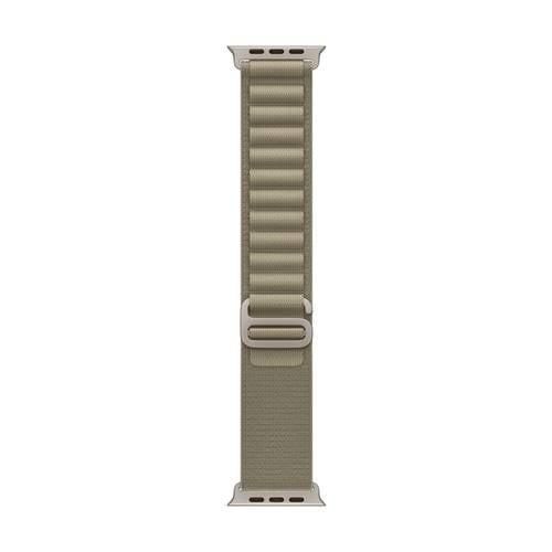 Apple Alpine Loop Armband 44 mm, 45 mm, 49 mm S Oliv Watch Series 4, Watch Series 5, Watch Series 6, Watch Series 7, Watch Series 8, Watch Series 9, Watch SE,