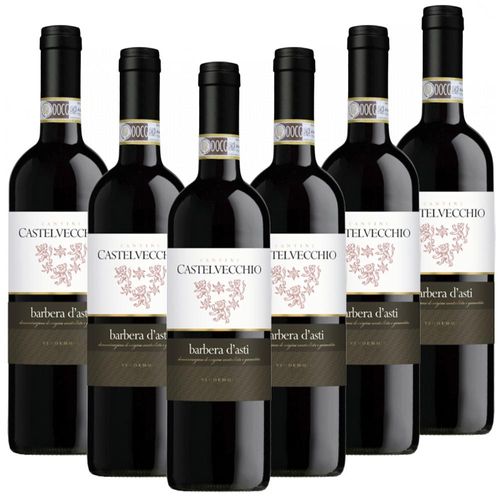 Barbera Asti DOCG Barrique Castelvecchio Italien trocken - 6er Karton