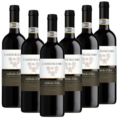 Nebbiolo d Alba DOC Castelvecchio Italien trocken - 6er Karton