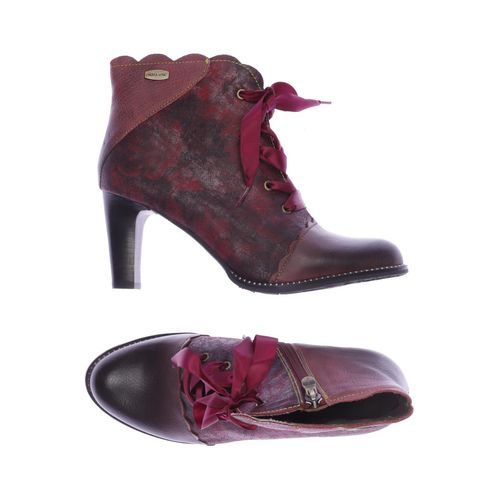 Laura Vita Damen Stiefelette, bordeaux, Gr. 40