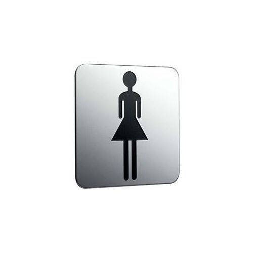 Emco Türschild System 2 357600002 chrom, Aufschrift Damen