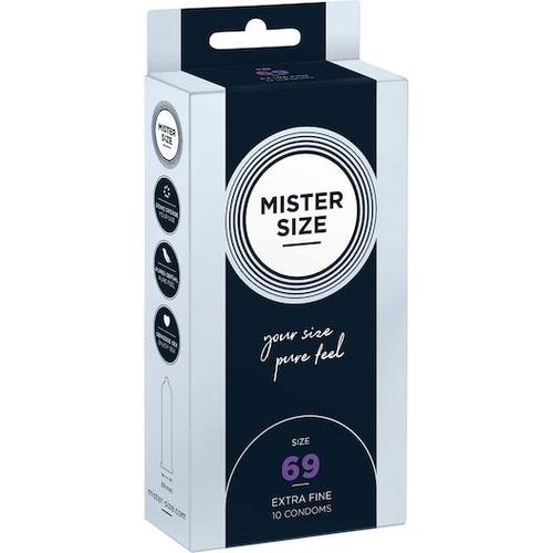 Mister Size Lust & Liebe Kondome Pure Feel 69 mm - Größe 3XL