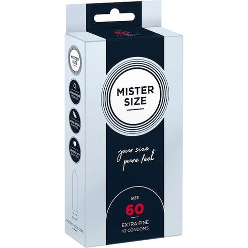 Mister Size Lust & Liebe Kondome Pure Feel 60 mm - Größe XL