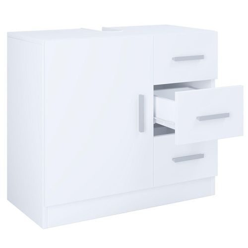 Waschbeckenunterschrank Zalo XL mit 3 Schubladen Weiß