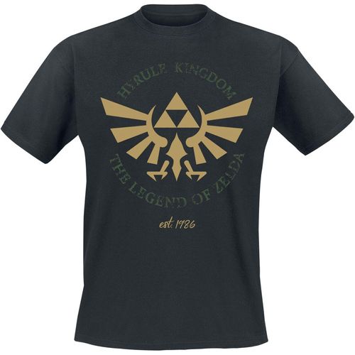 The Legend Of Zelda Hyrule Crest T-Shirt schwarz in XXL