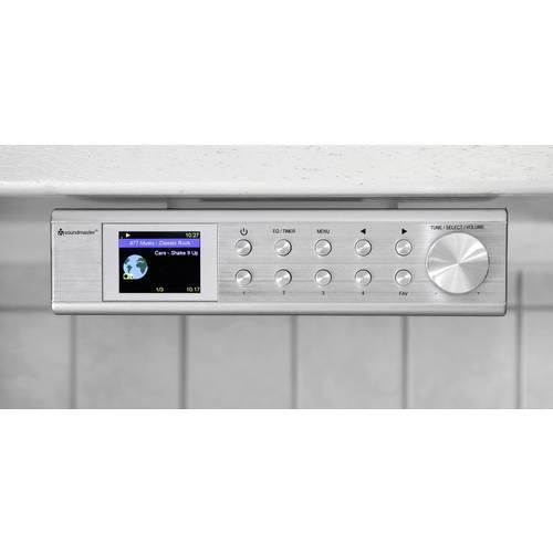 soundmaster IR1500SI Internet Unterbauradio Internet, DAB+, UKW Bluetooth®, WLAN, Internetradio Freisprechfunktion Silber