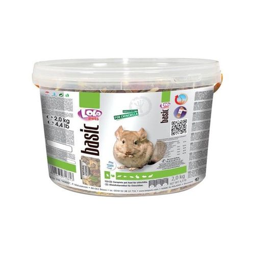 Lolo Pets Food for chinchilla - in bucket 2 KG