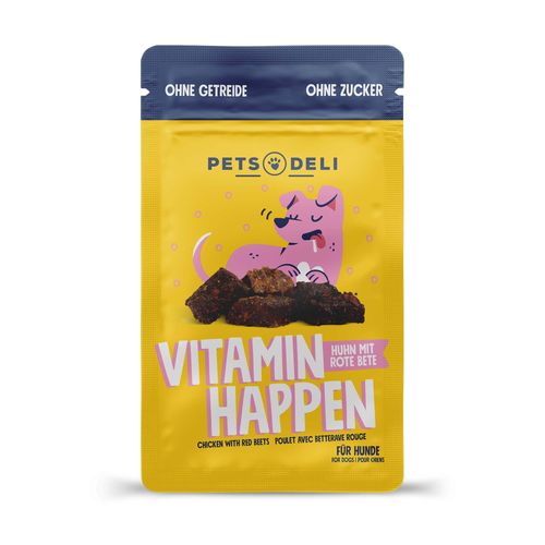 Snack Vitaminhappen Huhn mit rote Beete und Pastinake für Hunde - 5 x 90g