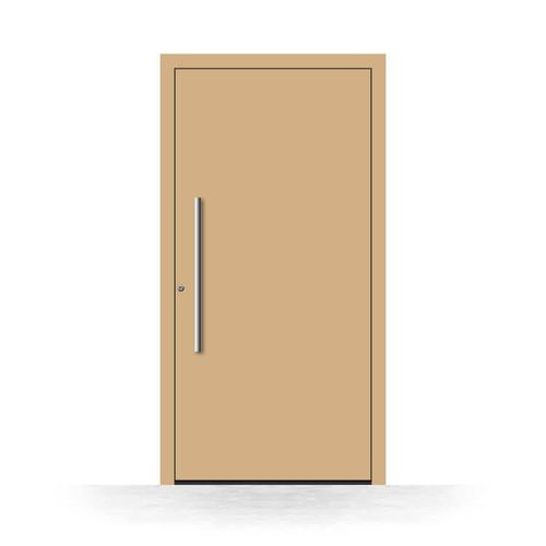 Haustür Beige RAL 1001, Aluminium, Schüco, 700 x 1700 mm, DIN links nach innen öffnend, Modell Berlin, individuell konfigurierbar