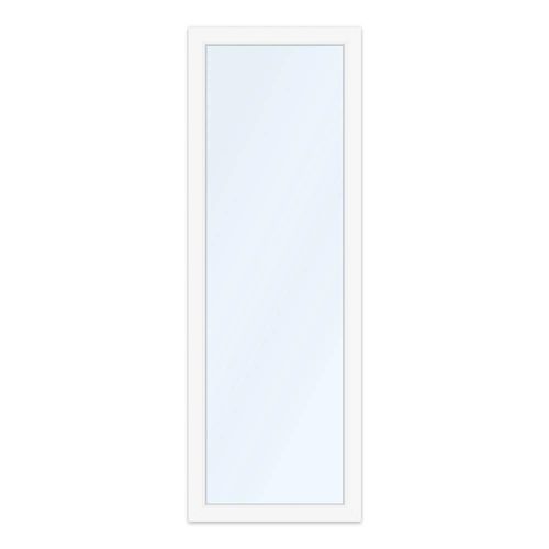 Schmale Balkontür 70x200 cm, Kunststoff-Balkontür aluplast Ideal 4000, Weiß, festverglast, individuell konfigurierbar