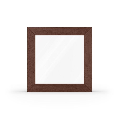 fensterversand.com Fenster Braun, Kunststofffenster aluplast Ideal 4000, Braun Dekor, 510 x 510 mm, 1-teilig festverglast, individuell konfigurierbar