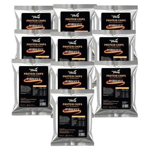 forever young Protein Chips - Barbecue 10er Pack