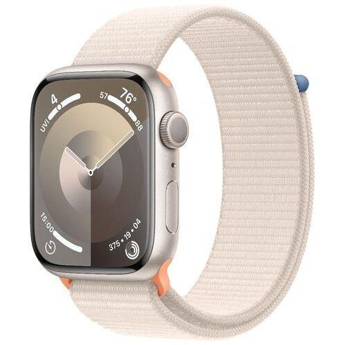 Apple Watch Series 9 Aluminium 41 mm (2023) | GPS + Cellular | Polarstern | Sport Loop Polarstern