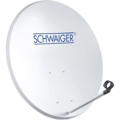 Schwaiger Satelittenspiegel Stahl Offset Antenne Ø 55cm, hellgrau Satellitenschüsseln