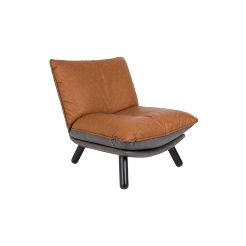Zuiver Lounge-Sessel aus Leder, braun 75x81x94cm