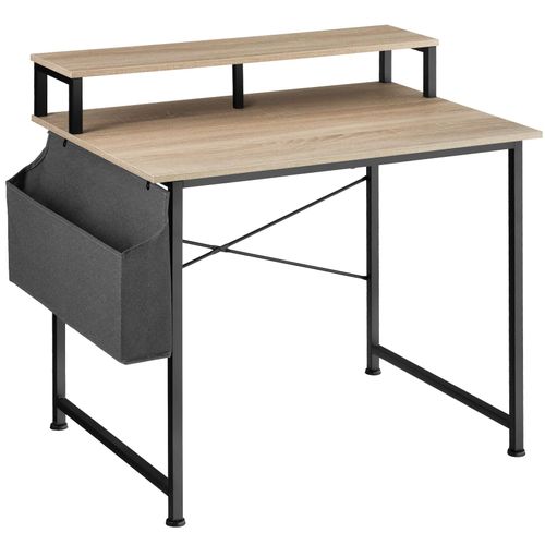 Tectake Schreibtisch mit Ablage und Stofftasche 60x90x120cm