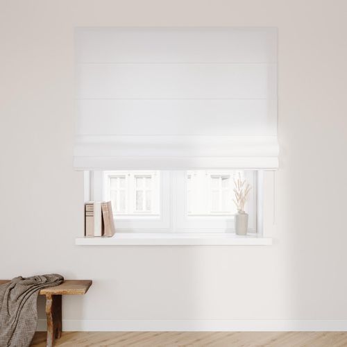 Dekoria Raffrollo mit Klettschiene, weiß, 110x150 cm 150x3x110cm