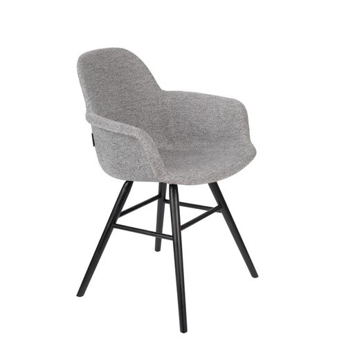 Zuiver Design Sessel aus Stoff, grau 55x88x59cm