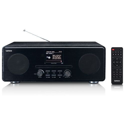Lenco Internetradio mit DAB+ und FM-Radio,CD und MP3 Player, 24x15x38cm