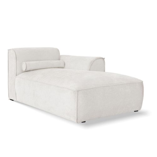 MIUFORM 1-Sitzer Longchair für Modulsofas, Armlehne rechts, Beige 154x70x92cm