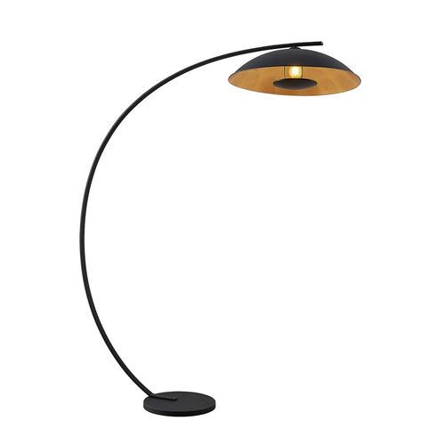 Lindby Stehlampe (Bogenleuchte) aus Metall, schwarz 145x180x60cm