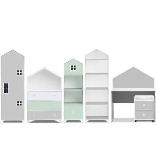KONSIMO Kindermöbel-Set (6er-Set) 45x172x57cm