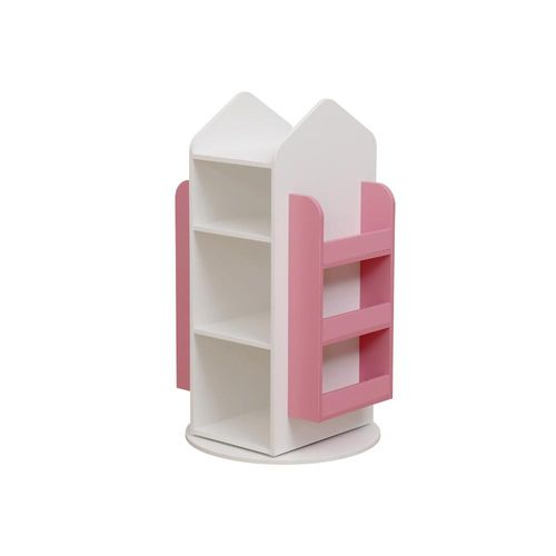 Home Deluxe Kinderregal aus MDF,Weiß Pink 60x105x60cm
