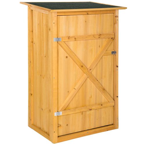 Tectake Gartenschrank Taman mit Flachdach 75x118x56cm