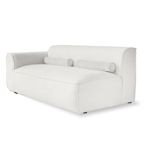 MIUFORM 2-Sitzer-Sitzelement für Modulsofas, Armlehne links, Beige 96x70x172cm