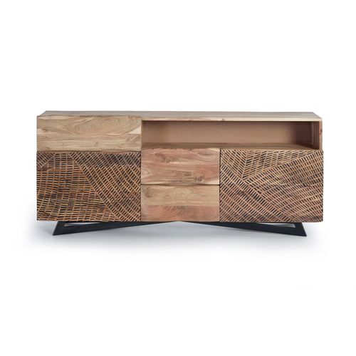 GINER Y COLOMER Sideboard / TV-Schrank aus Akazienholz 160x70x37cm