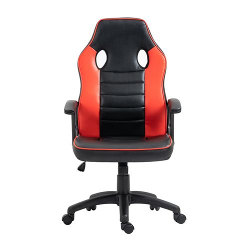 SVITA Gaming Stuhl Ergonomischer PC-Stuhl Höhenverstellbar Kinder, rot 66x117x63cm