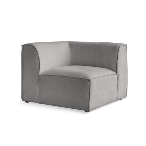 MIUFORM 1-Sitzer Eckelement für Modulsofas, Grau 93x70x93cm