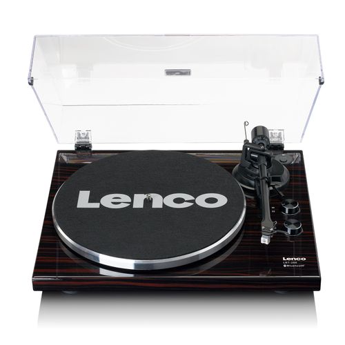 Lenco Plattenspieler mit Bluetooth Übertragung,Dunkelbraun 36x13x42cm